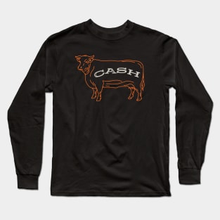 Funny Accounting Pun Cash Cow Long Sleeve T-Shirt